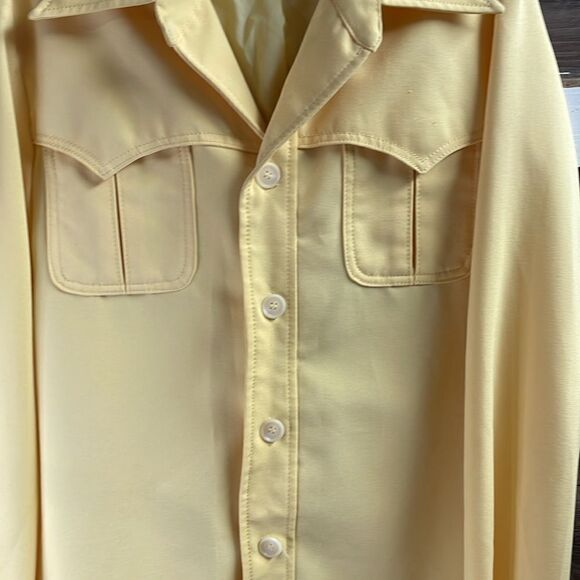 McGregor Women’s Lightweight Button Up Vintage Jacket, Size 42, Yellow - Picture 4 of 9